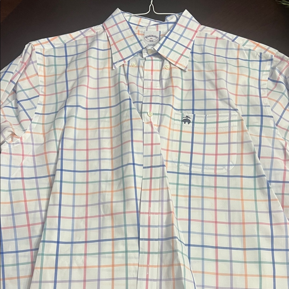 Brooks Brothers Multicolor Plaid Button-Down Shirt